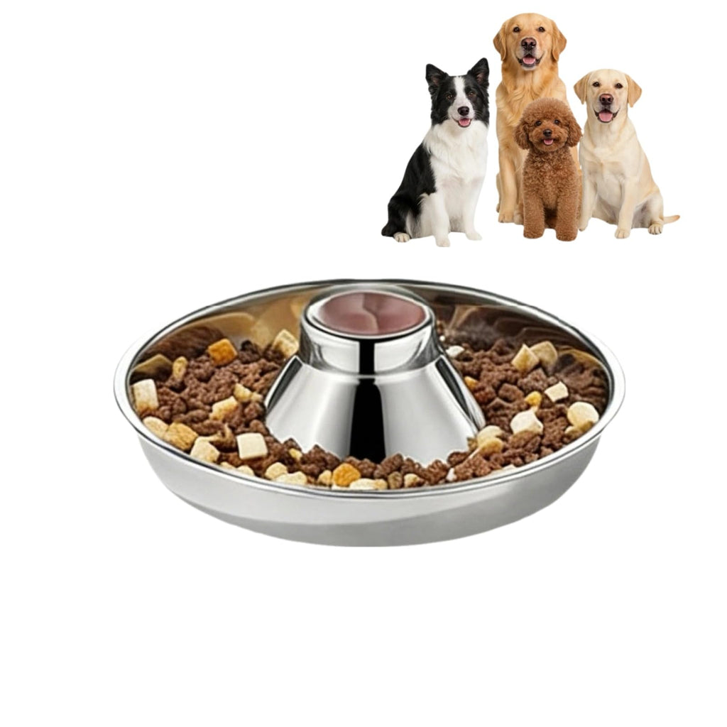 Juego de Cuencos Destetadores para Cachorros de Acero Inoxidable – Comedero para Camadas de Múltiples Cachorros