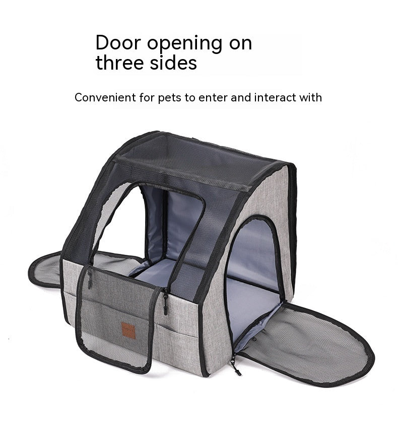 Suministros para coches de mascotas, jaula para perros, nido, salida portátil