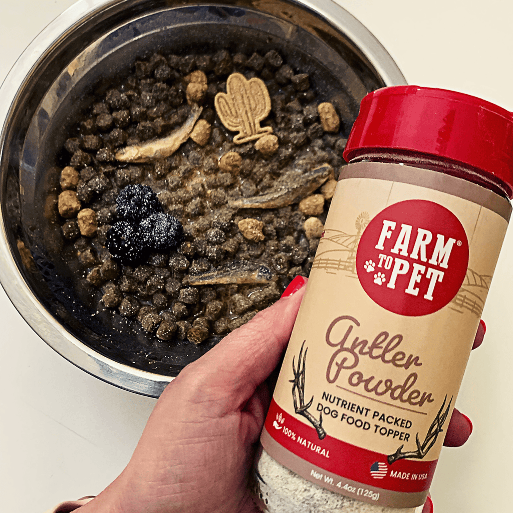 Suplemento Nutricional en Polvo de Asta de Ciervo Treat Topper para Perros y Gatos
